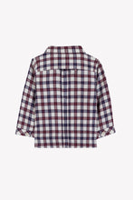 Carica l'immagine nel visualizzatore di Gallery, Camicia neonato madreperla in cotone a scacchi