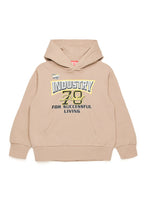 Carica l'immagine nel visualizzatore di Gallery, Felpa beige con cappuccio