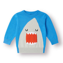 Carica l'immagine nel visualizzatore di Gallery, Maglione neonato tema squalo