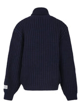 Carica l'immagine nel visualizzatore di Gallery, Maglione blu con collo alto