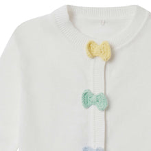 Carica l'immagine nel visualizzatore di Gallery, Cardigan crochet con fiocchi