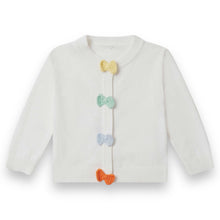 Carica l'immagine nel visualizzatore di Gallery, Cardigan crochet con fiocchi