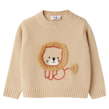 Carica l'immagine nel visualizzatore di Gallery, Maglione in lana con ricamo leone