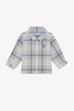 Carica l'immagine nel visualizzatore di Gallery, Camicia neonato in cotone a scacchi