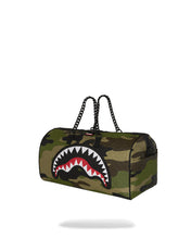Carica l'immagine nel visualizzatore di Gallery, Borsa da viaggio WOODLAND CAMO CHECK CHAIN DUFFLE