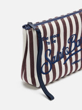 Carica l'immagine nel visualizzatore di Gallery, POCHETTE ALINE EFFETTO DENIM A RIGHE