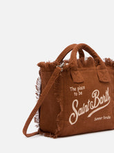 Carica l'immagine nel visualizzatore di Gallery, BORSA MINI VANITY IN LINO MARRONE