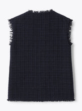 Carica l'immagine nel visualizzatore di Gallery, Gilet smanicato in tweed