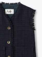 Carica l'immagine nel visualizzatore di Gallery, Gilet smanicato in tweed