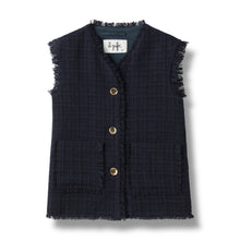 Carica l'immagine nel visualizzatore di Gallery, Gilet smanicato in tweed
