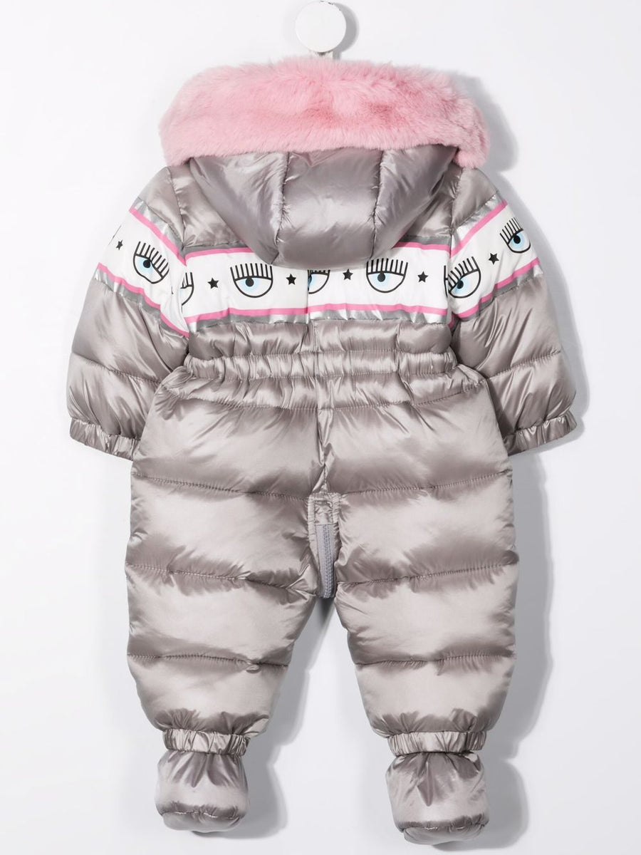 Chiara Ferragni Kids Tutina imbottita con cappuccio – Alí Babà