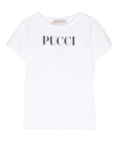 Carica l'immagine nel visualizzatore di Gallery, PUCCI Junior logo print short-sleeve T-shirt