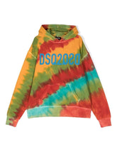 Carica l'immagine nel visualizzatore di Gallery, Dsquared2 Kids Felpa con fantasia tie-dye