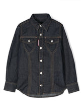 Carica l'immagine nel visualizzatore di Gallery, Dsquared2 Kids Camicia denim a maniche lunghe
