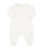 Carica l'immagine nel visualizzatore di Gallery, MOSCHINO KIDS Tutina bianca per neonati con logo