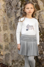 Carica l'immagine nel visualizzatore di Gallery, Gonna da bambina grigia a pieghe
