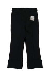 Pantaloni neri con applicazione