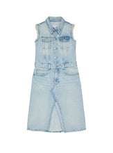 Carica l'immagine nel visualizzatore di Gallery, Abito smanicato in denim
