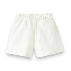 Shorts un canvas bianco