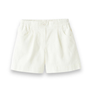 Shorts un canvas bianco