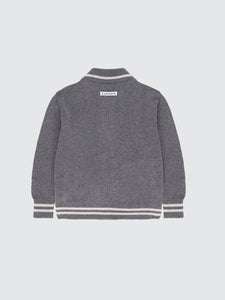 Maglione a bomber il lana merinos e cashmere