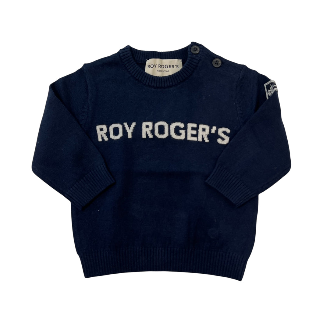 Maglione blu neonato