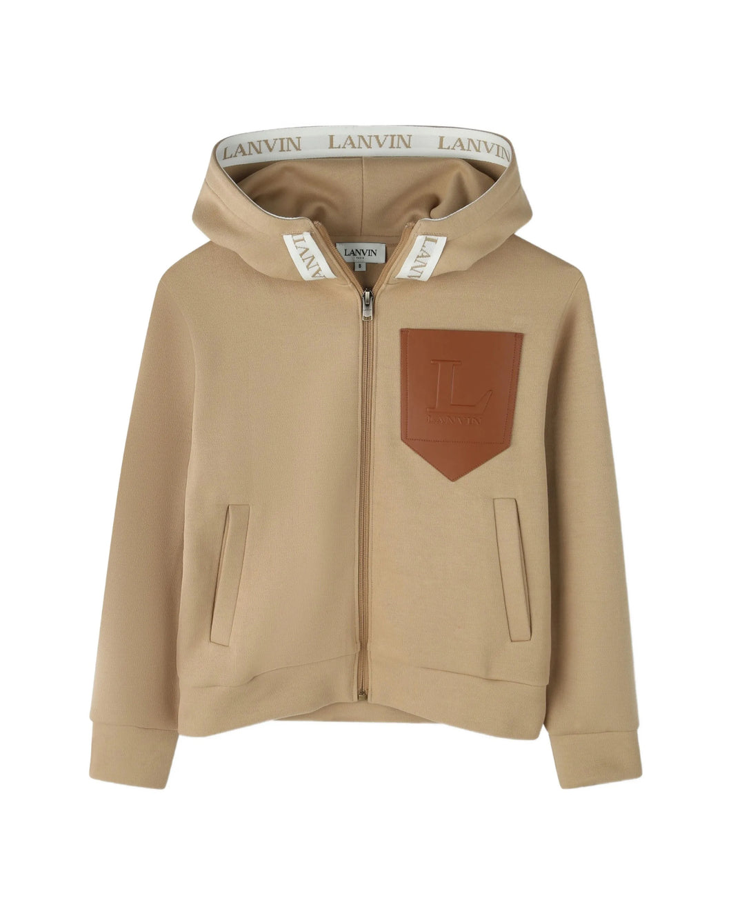 Felpa con cappuccio e zip