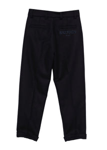 Pantaloni blu in lana