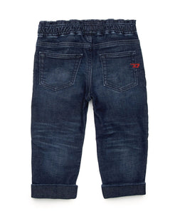 Jeans neonato con vita elasticizzata