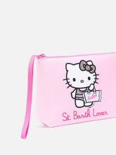Carica l'immagine nel visualizzatore di Gallery, POCHETTE ALINE IN SCUBA CON STAMPA HELLO KITTY ST. BARTH LOVER | SPECIAL EDITION
