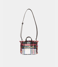 Carica l'immagine nel visualizzatore di Gallery, Borsa vanity mini tartan in lana
