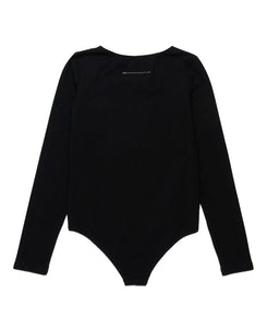 Body nero con stampa numbers