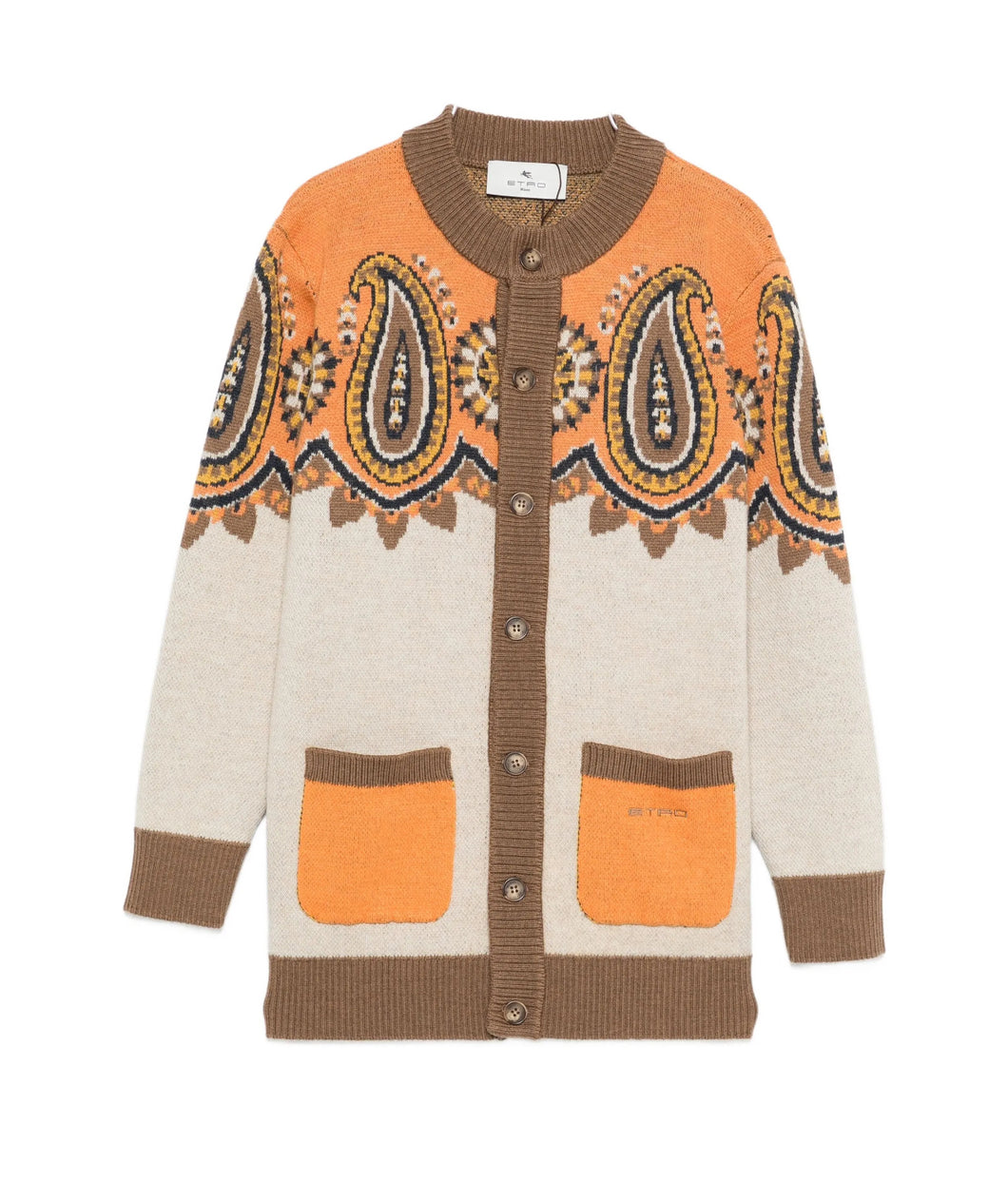 Cardigan motif- Paisley pocket