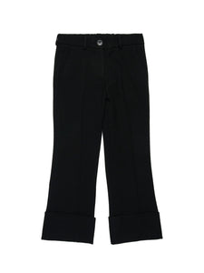 Pantaloni neri con applicazione