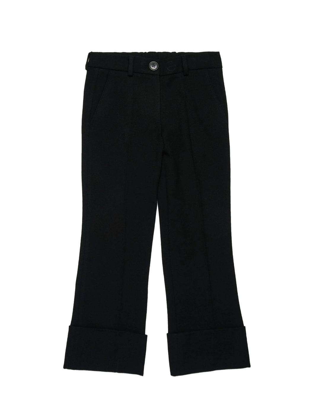 Pantaloni neri con applicazione