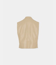 Carica l'immagine nel visualizzatore di Gallery, Gilet beige smanicato
