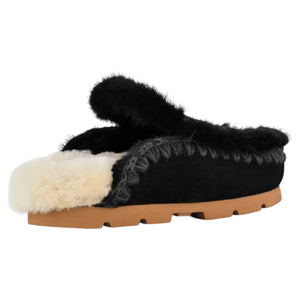 Slippers winter bio fur trim