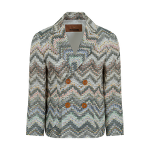 Carica l'immagine nel visualizzatore di Gallery, Giacca doppiopetto a fantasia
