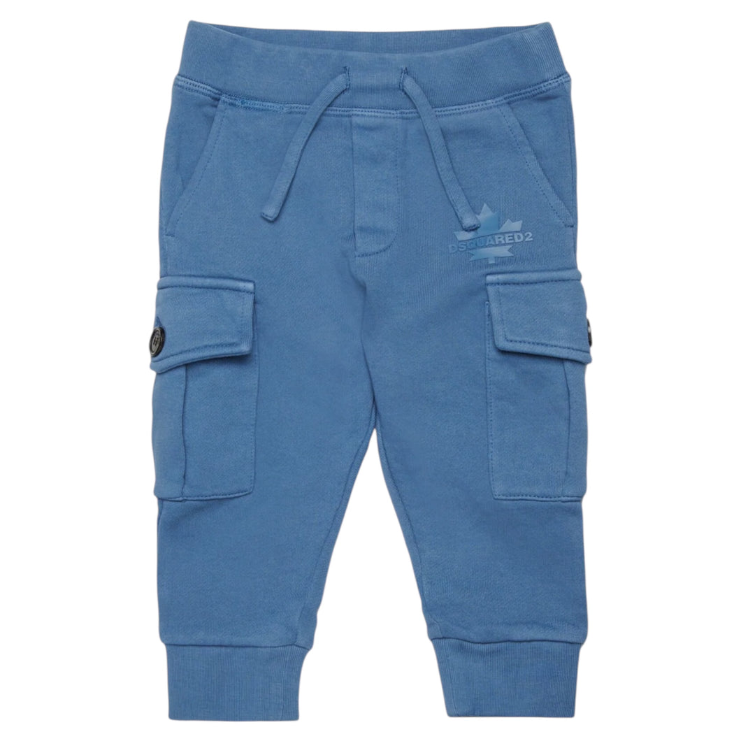 Pantaloni cargo in felpa con Maple Leaf