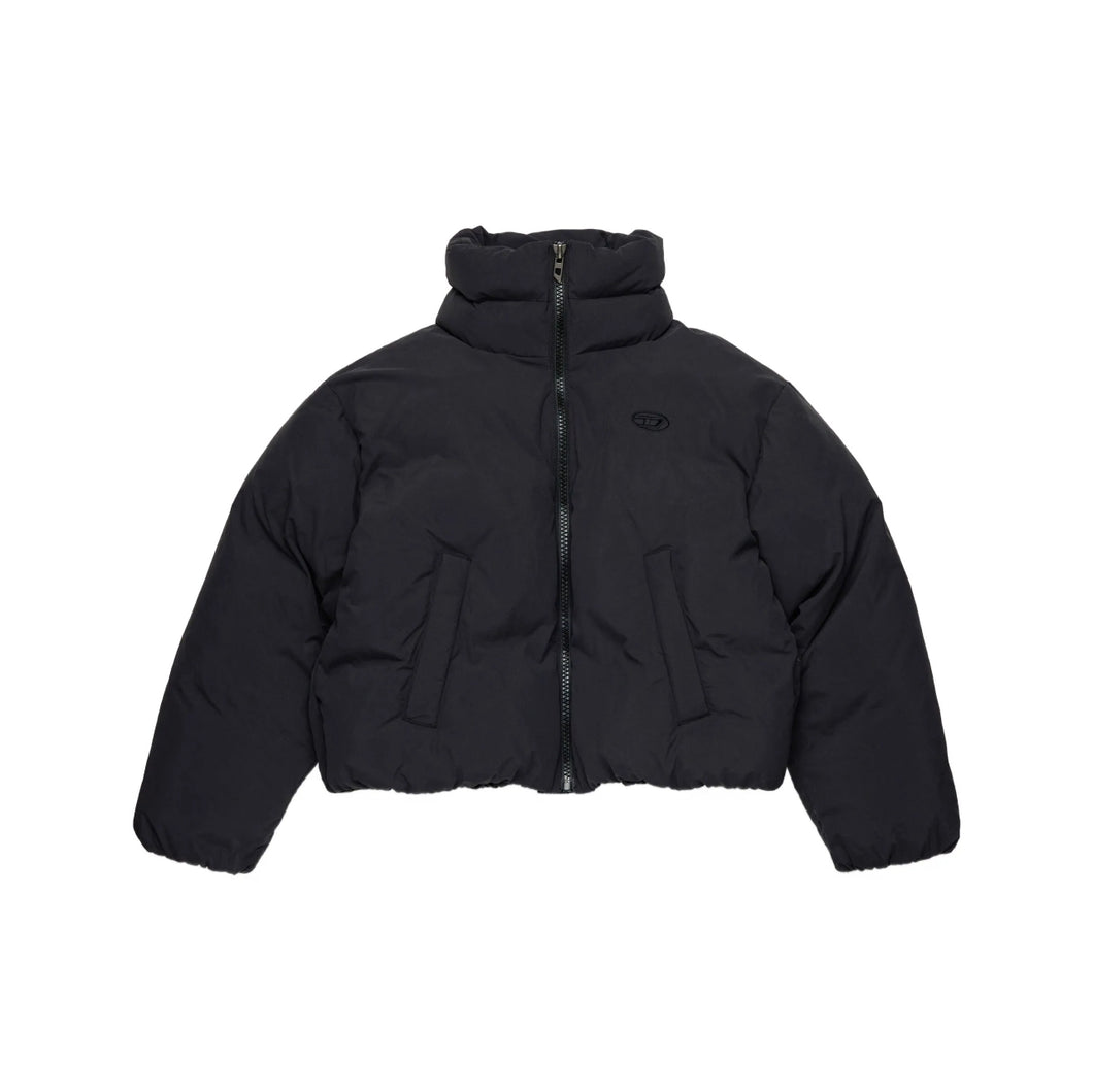 Bomber cropped a collo alto