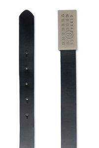 Cintura in pelle con numeric logo