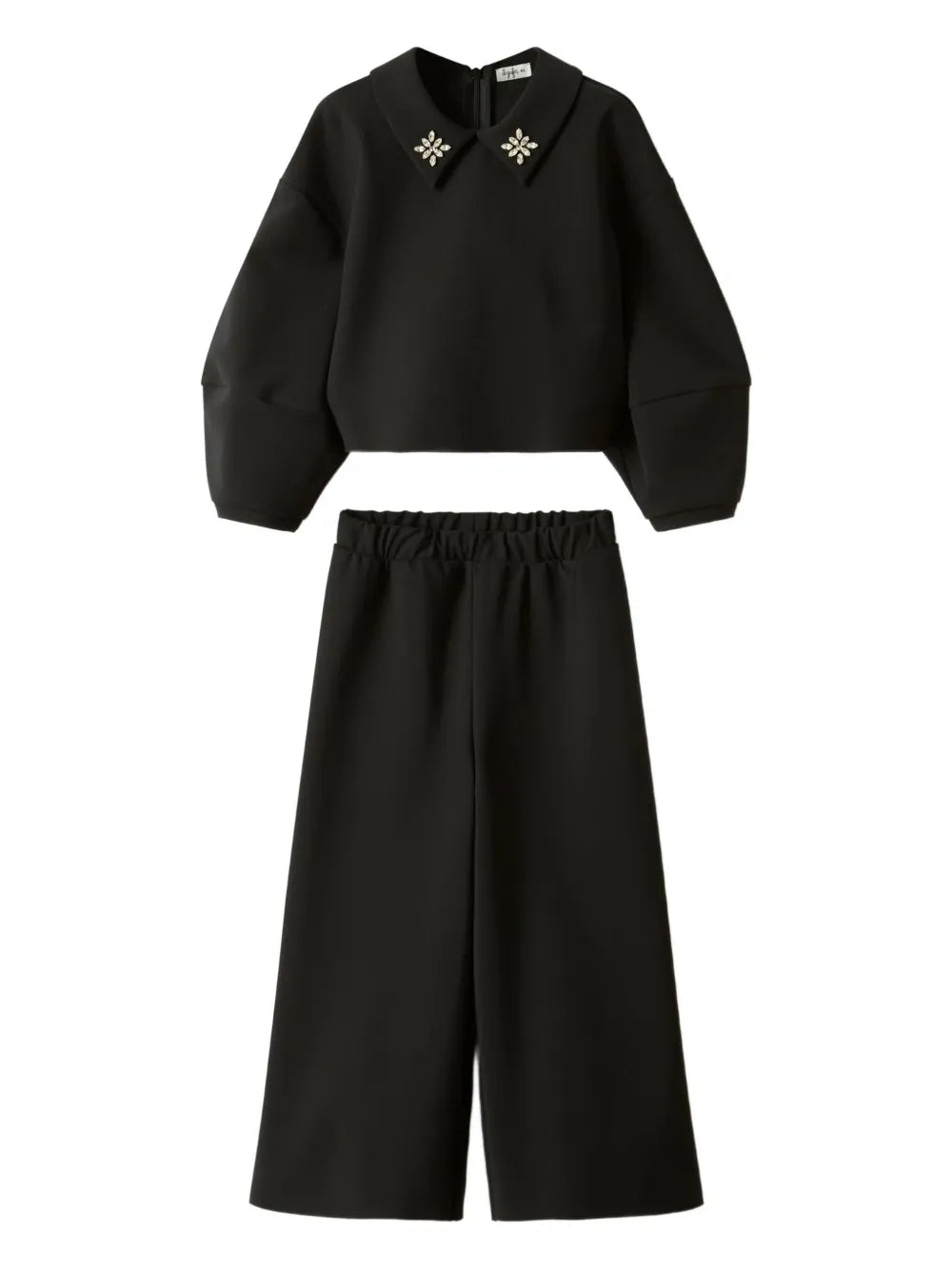 completo nero felpa e pantalone