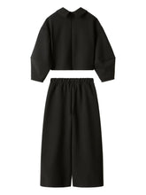 Carica l&#39;immagine nel visualizzatore di Gallery, completo nero felpa e pantalone
