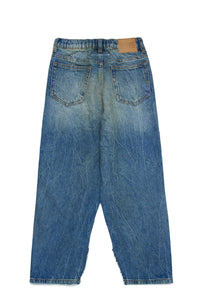 Jeans dritti con spacco