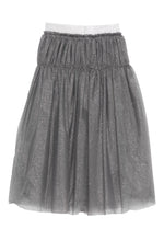 Carica l&#39;immagine nel visualizzatore di Gallery, Gonna grigia in tulle con glitter
