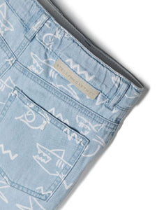 Bermuda in denim neonato