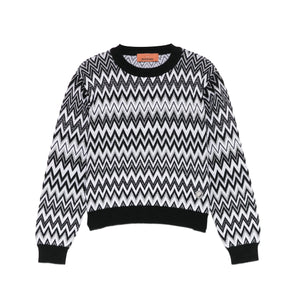 Maglione con motivo a zigzag