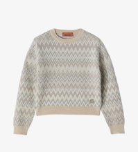 Carica l'immagine nel visualizzatore di Gallery, Maglione jumper a fantasia zigzaga
