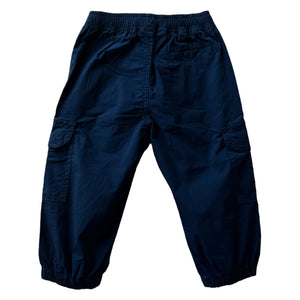 Pantaloni cargo blu in cotone