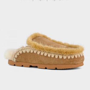 Slippers Winter bio fur trim